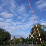 A berzencei út átjárója Nagyatádon, az állomástól északra (2007.09.09.)