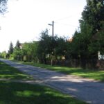 A Vasút utcára Barcs felől visszatekintve (2007.06.13.)