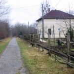 Bárdudvarnok: Kaposvár felől nézve a megállóra (2007.01.21.)