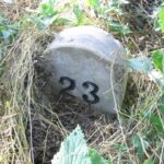 A Kaposmérő és Kaposdada közti 23-as szelvénykő (2007.06.17.)