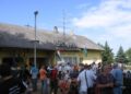 Balatonfenyves gazdasági vasútállomása a megnyitóünnepség idején