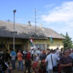 Balatonfenyves gazdasági vasútállomása a megnyitóünnepség idején