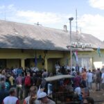 Balatonfenyves gazdasági vasútállomása a megnyitóünnepség idején