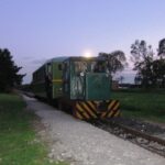 Az esti somogyszentpáli vonat érkezése Imremajorba