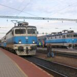 Gyékényes: a kaproncai személy és a Prágától Splitig közlekedő Jadran nemzetközi gyors 2007.07.09-én