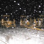 2007.12.15.: ideérkeztek a munkagépek az 1-es váltó megszüntetésére