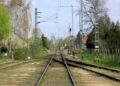 Balatonkeresztúr állomásról Somogyszob felé tekintve