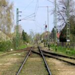 Balatonkeresztúr állomásról Somogyszob felé tekintve