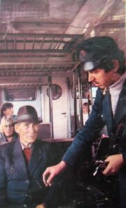 Utasok (immár az 1970-es években jellemzővé vált MD motorvonaton)