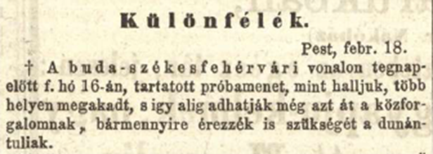 Pesti Napló 1861. 02. 19. 12. évf. 3307. sz. 2. p.