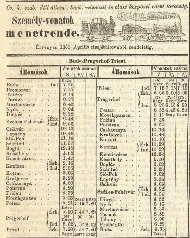 Pesti Napló 1861. 04. 26. 12.évf. 3362.sz. p. 8.